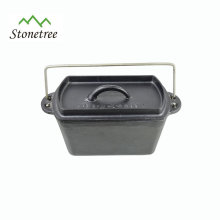 Square Pre-Seasoned Cast Iron Pot